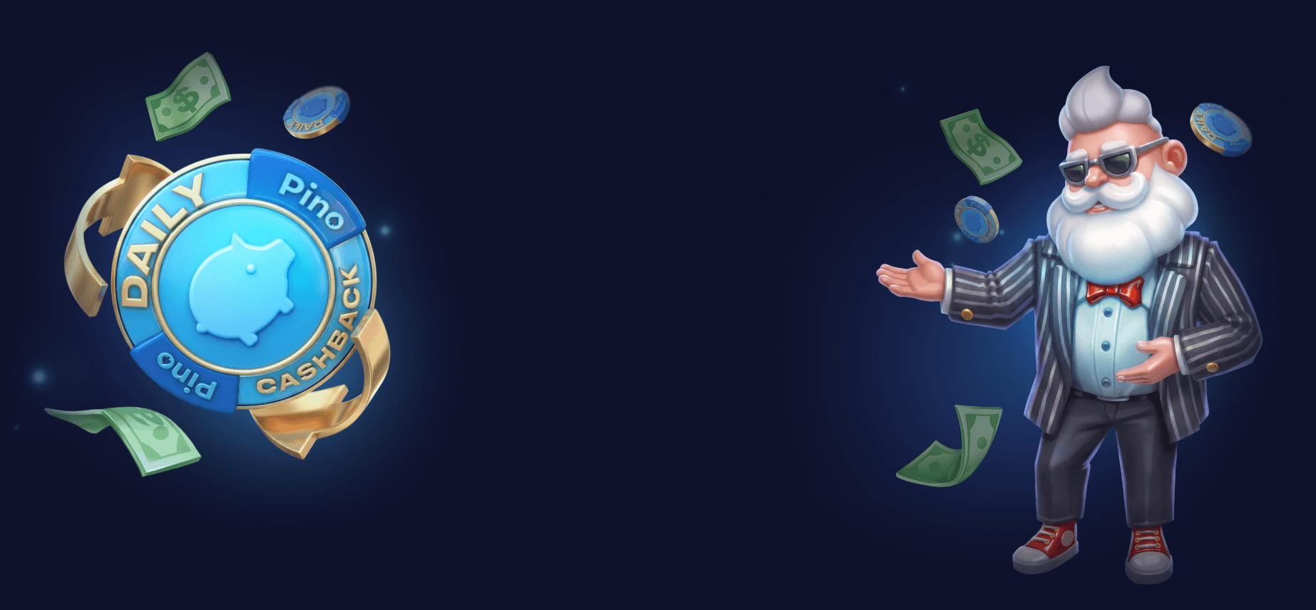 Pinocasino daily cashback bonus system